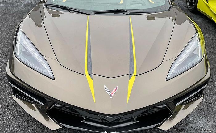 [PIC] First Look at the 2021 Corvette's Stinger Hood Graphic